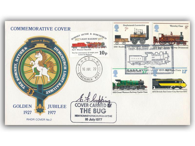 1977 RHDR Golden Jubilee, signed E.F. Copping