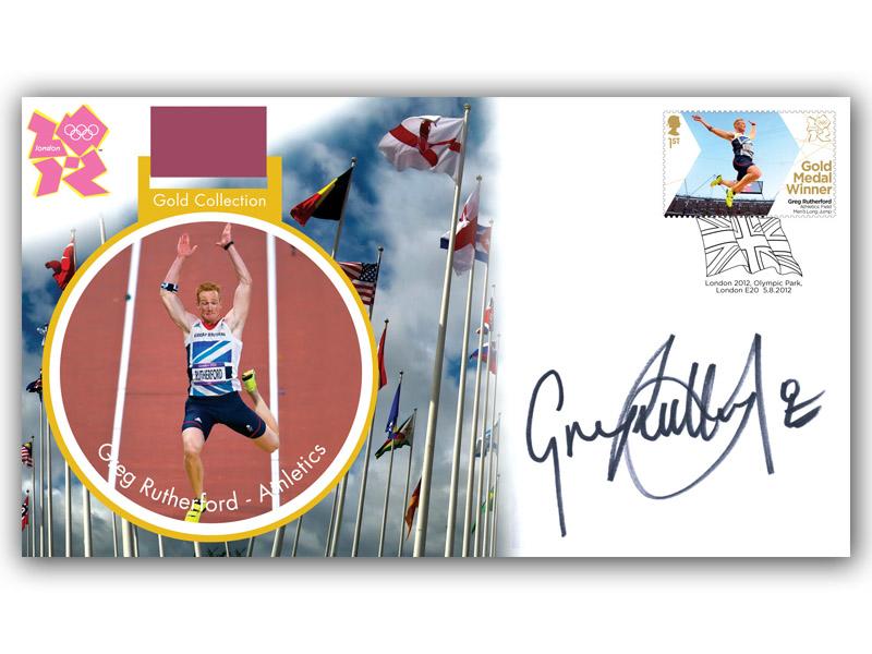 2012 Olympics, Greg Rutherford, signed