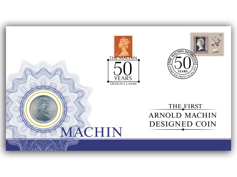 2017 Machin 50th coin cover