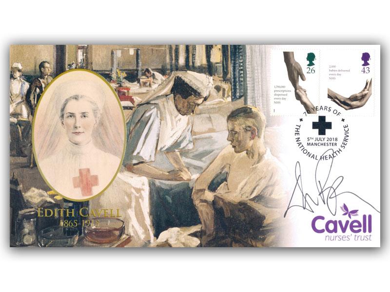 70 Years of the NHS - The Cavell Nurses' Trust, signed by William Beck