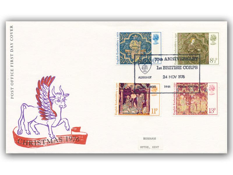 1976 Christmas, Aldershot BFPS 1901 postmark