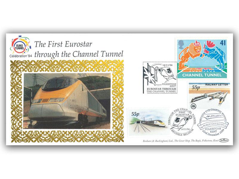 1994 Channel Tunnel, First Eurostar to Brussels