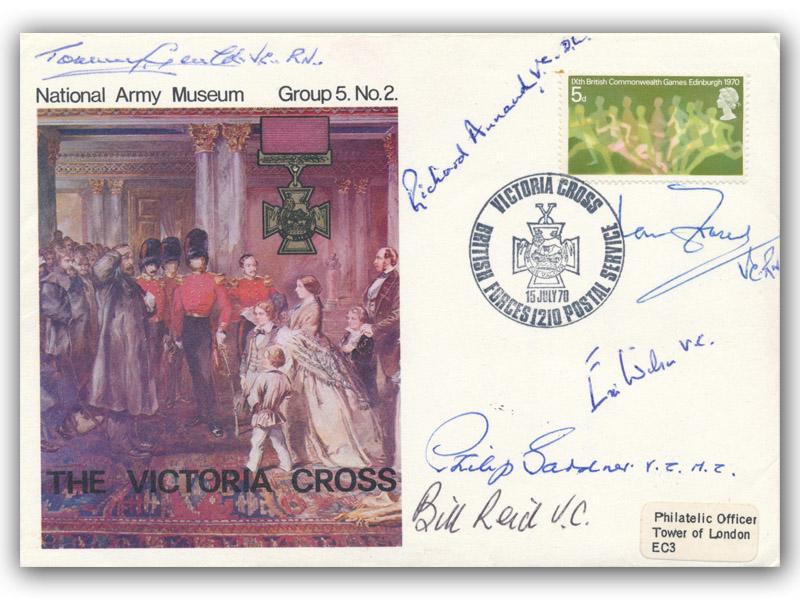 Victoria Cross mutli-signed 1970 Army Museum cover
