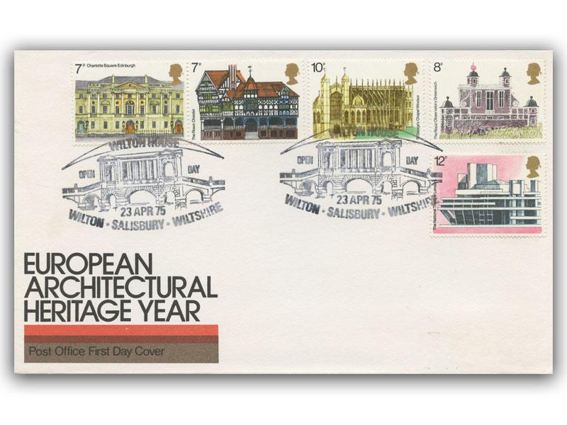 1975 Architecture, Edinburgh National Trust postmark