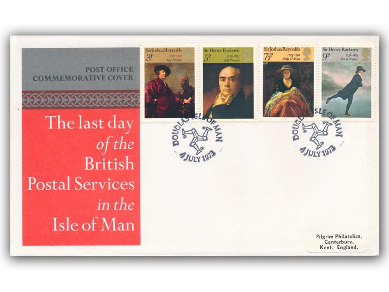 1973 Paintings, Isle of Man postmark