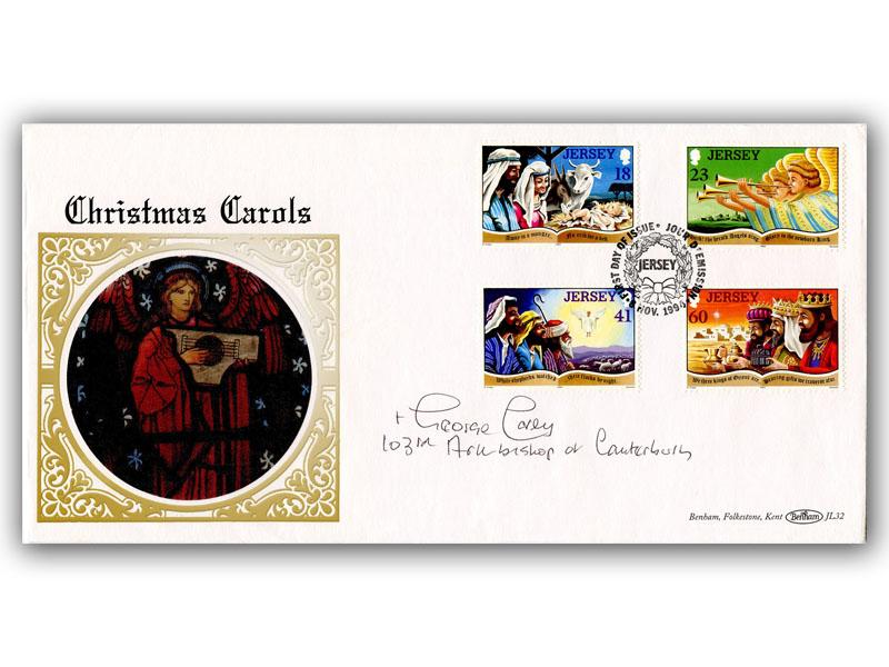 George Carey, signed 1994 Jersey Christmas cover