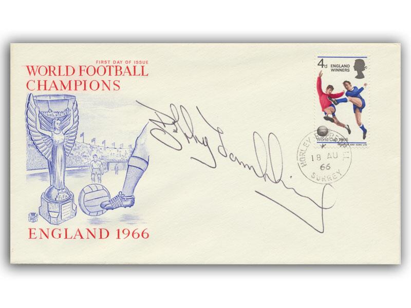 Bobby Tambling signed 1966 World Cup Winners cover