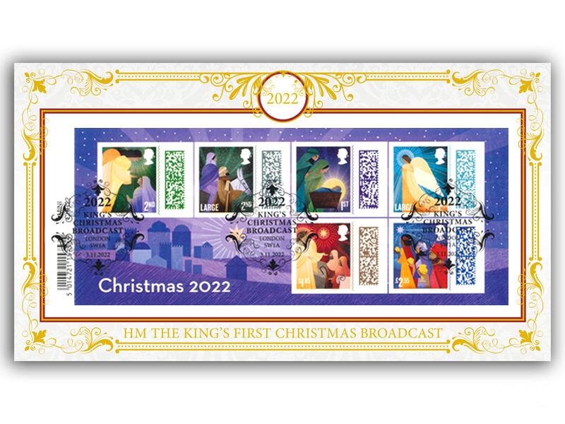 Christmas 2022 Barcoded Miniature Sheet Cover