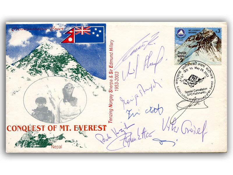 2003 Everest Team signed cover