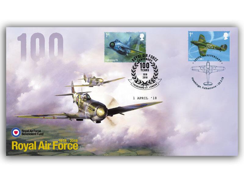 100 Years of the Royal Air Force Double Postmark