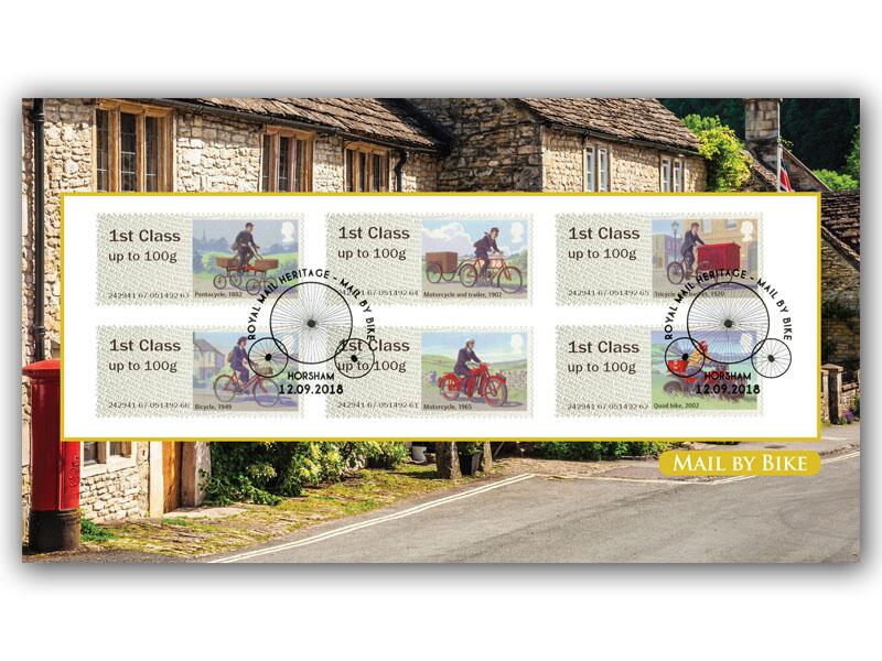 2018 Post & Go - Mail by Bike Machine stamps