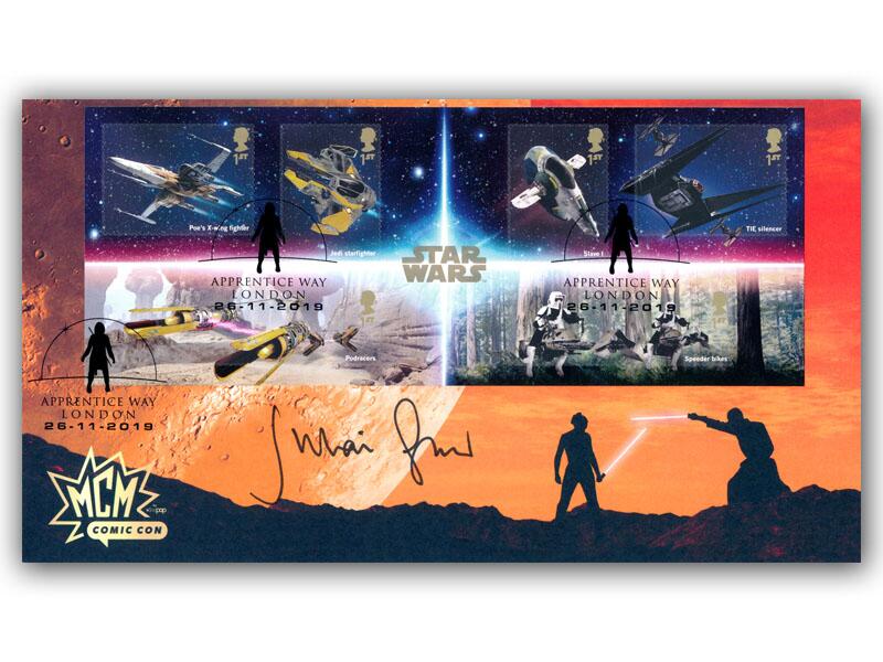 Star Wars Miniature Sheet, signed Julian Glover
