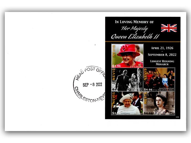 Nevis - Queen Elizabeth II Memorial miniature sheet
