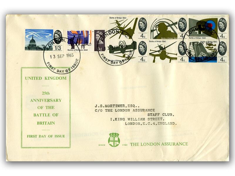 1965 Battle of Britain, London Assurance cover