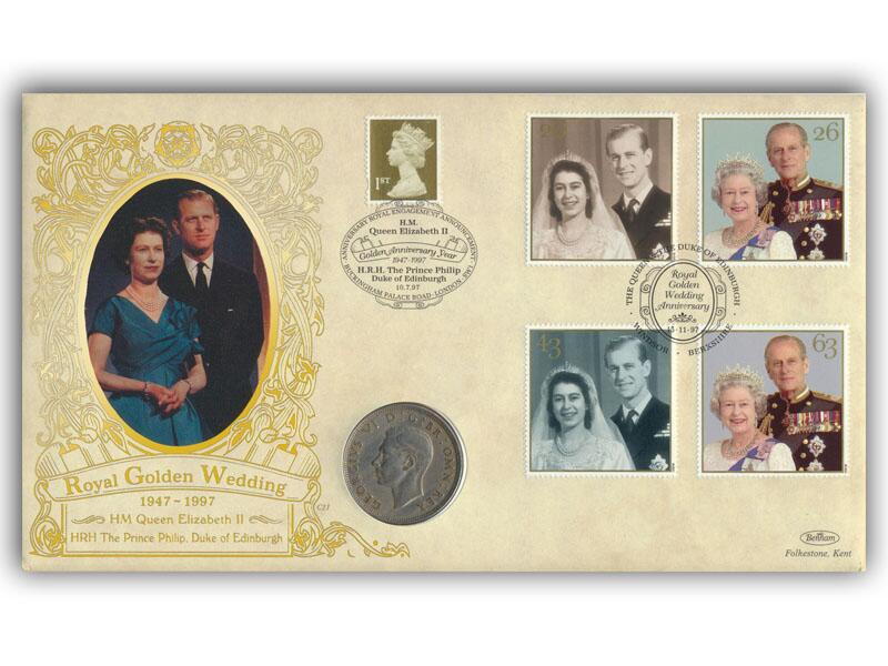 1997 Golden Wedding coin cover