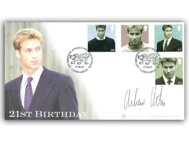 21st Birthday of Prince William of Wales, signed by Andrew Morton