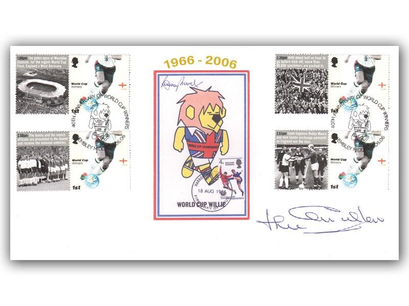 World Cup Willie, signed Jackie Charlton
