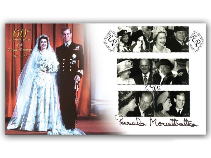Queen's Diamond Wedding Anniversary, signed by Lady Pamela Hicks