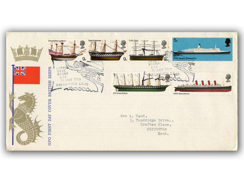 1969 Ships, Cutty Sark postmark