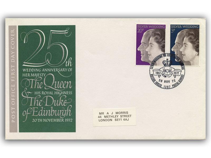 1972 Silver Wedding, BFPO 1307 postmark