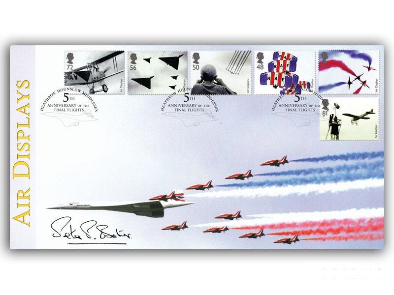 Air Displays - Red Arrows and Concorde, signed Peter Baker