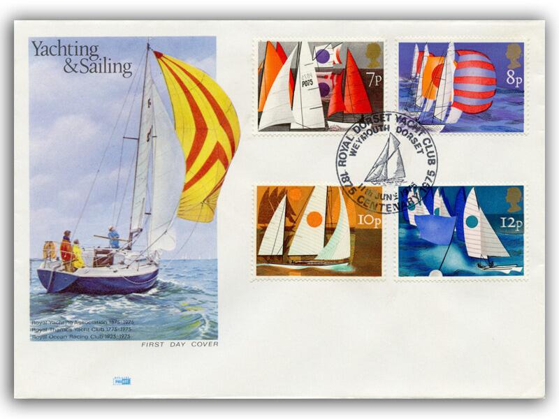 1975 Sailing, Royal Dorset Yacht Club postmark