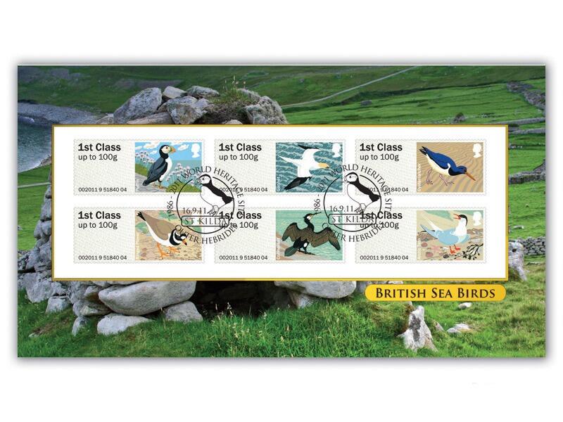 Post & Go - British Sea Birds, Machine stamps