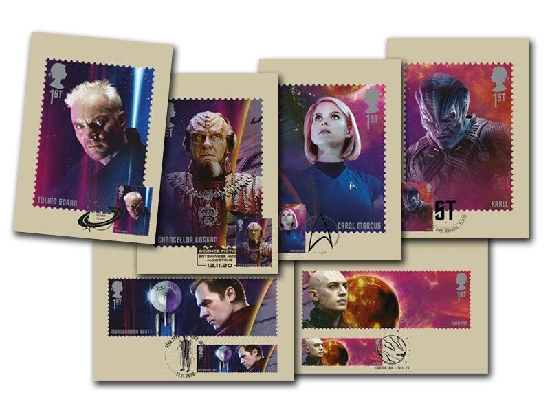 Star Trek Postcard Set of 6 + Stamps!
