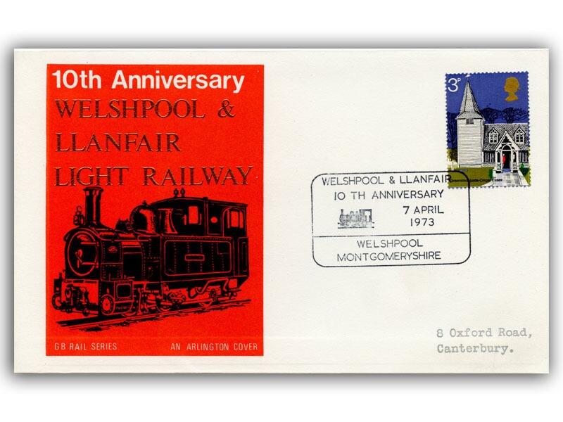 Welshpool & Llanfair railway with special Welshpool postmark