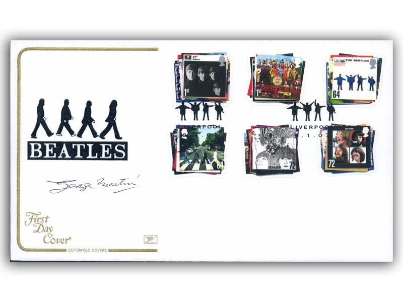 Sir George Martin signed Mercury Beatles cover