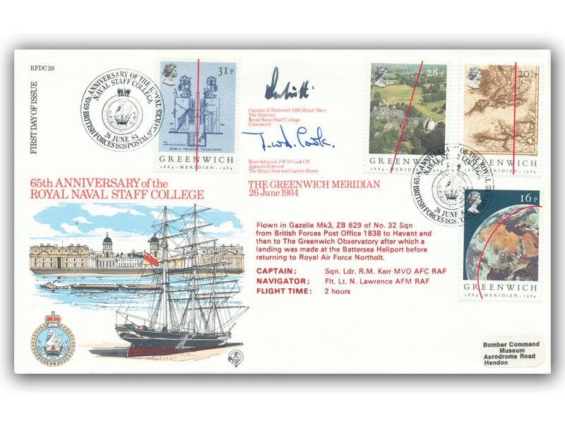 1984 Greenwich Meridian, BFPS 1838 RAF official