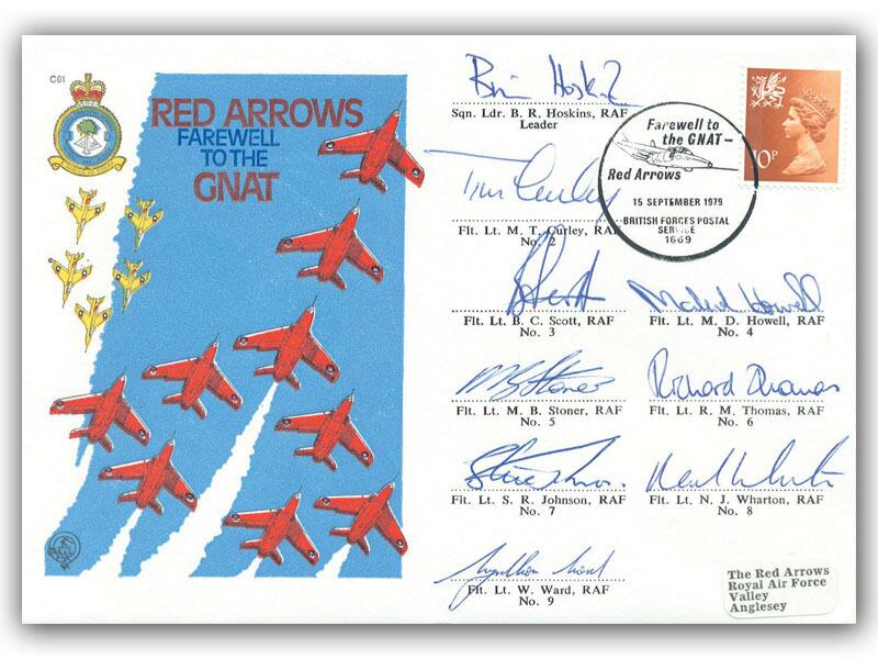 1979 Red Arrows team signed, GNAT Farewell cover