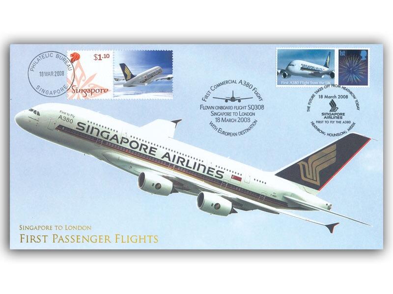 2008 A380 First Commercial Flight Singapore - London, flown
