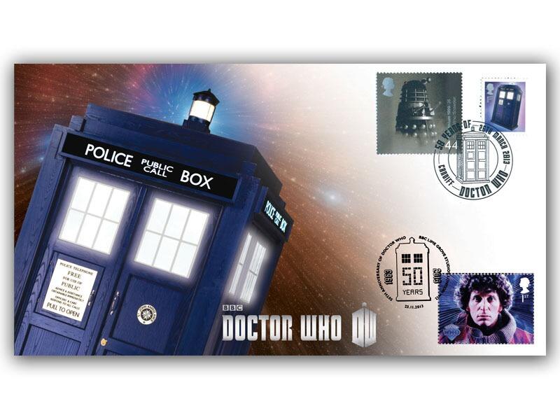 Classic TV - Doctor Who Tardis Cover Double postmark