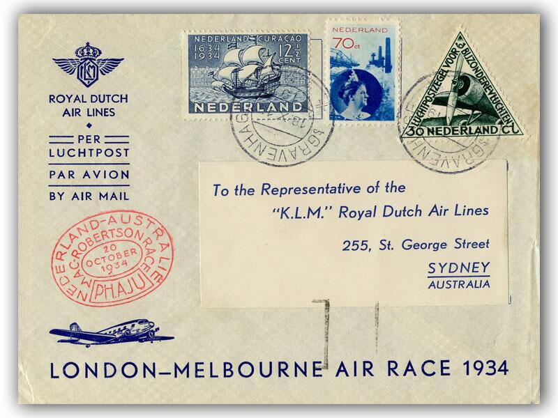 1934 Mac Robertson Race, Royal Dutch Airlines KLM