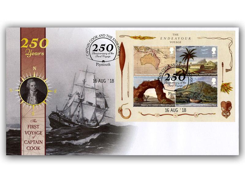 Captain Cook's Voyage Miniature Sheet Cover