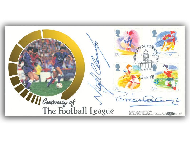 Brian Clough & Nigel Clough signed 1988 Sport cover