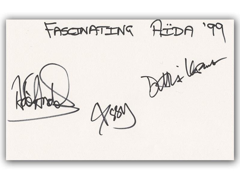 Fascinating Aïda signed piece