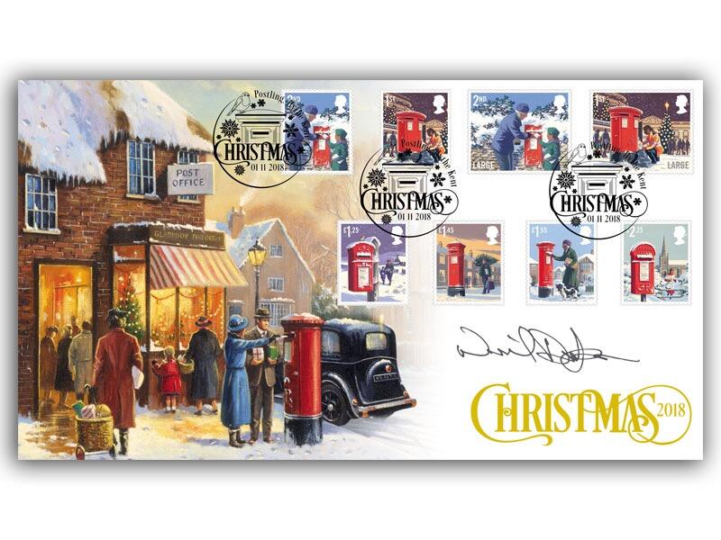 2018 Christmas, Post Office, Postling, signed by Neil Dudgeon