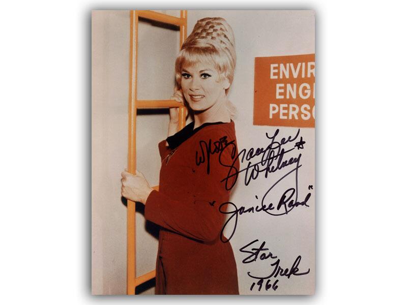 Grace Lee Whitney signed photo, Star Trek