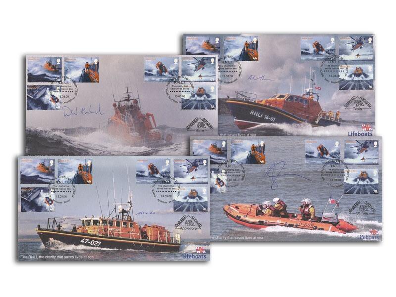 RNLI Rescue at Sea, Signed Set of 4