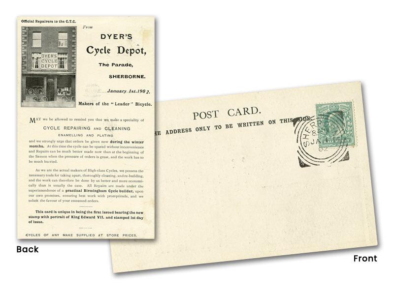 1902 1/2d Green, Sherborne postmark