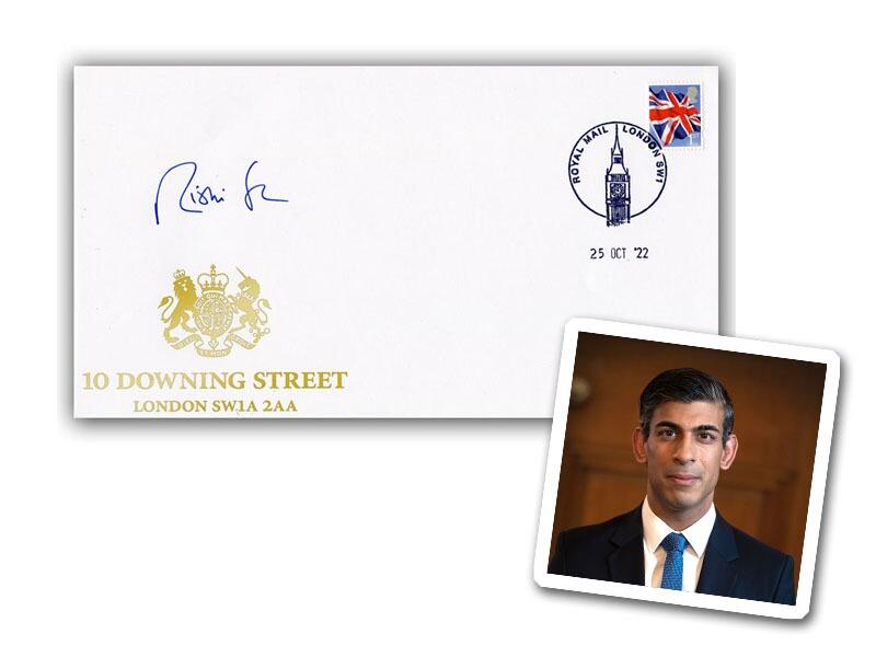 10 Downing Street collectable signed Rishi Sunak