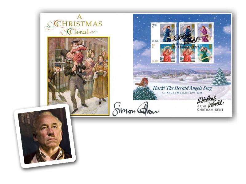 Simon Callow signed 2007 Christmas, Scrooge!