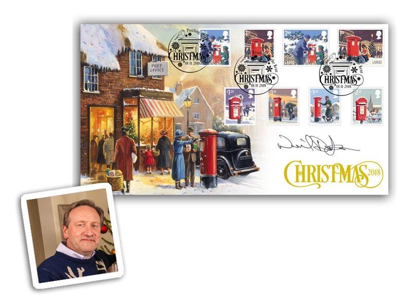 2018 Christmas, Post Office, Postling, signed by Neil Dudgeon