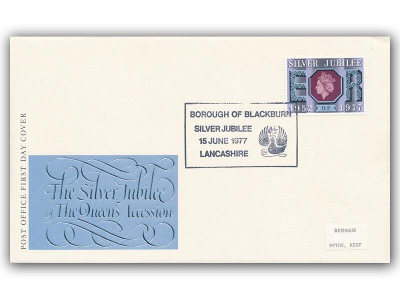 1977 Silver Jubilee 9p, Borough of Blackburn special postmark