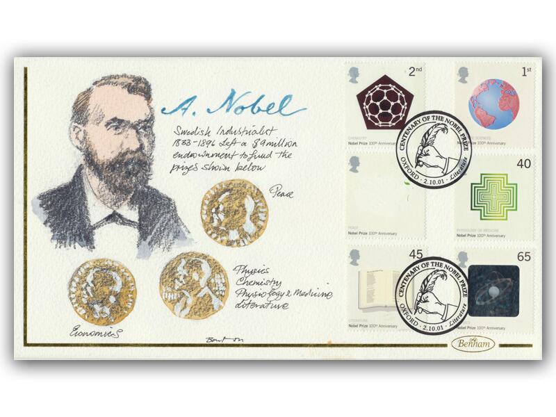 2001 Nobel Prizes, Richard Barton handpainted official