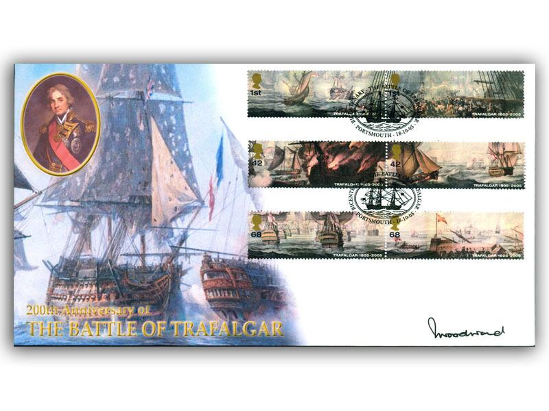 Battle of Trafalgar, signed Sandy Woodward