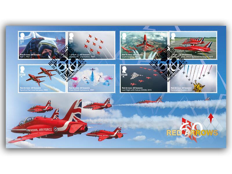 Red Arrows Diamond Anniversary first day cover