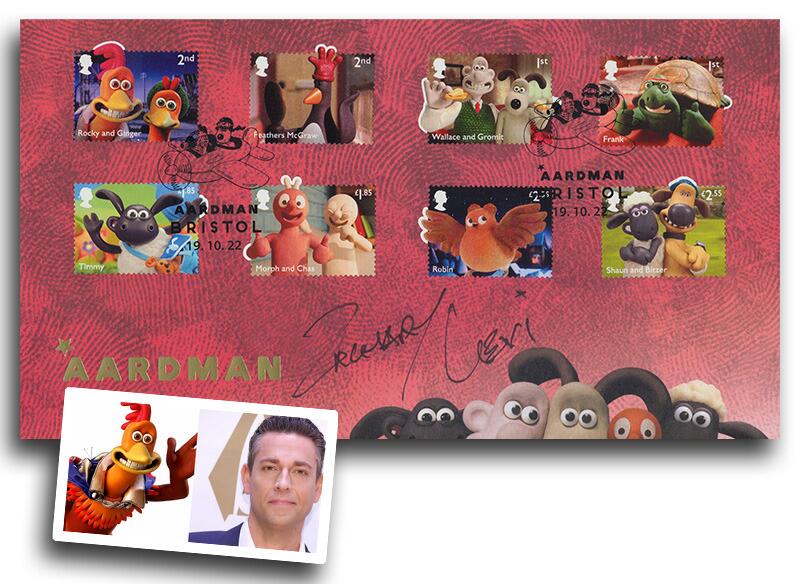 Aardman Classics, signed Zachary Levi, 'Rocky' in Chicken Run